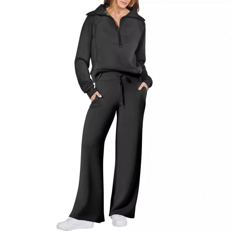 Women 2 Piece Outfits Sweatsuit Oversized Sweatshirt Sweatpants Tracksuit Sweat Lounge Matching Set 2025 Fall Trendycan Be Used with Raincoat