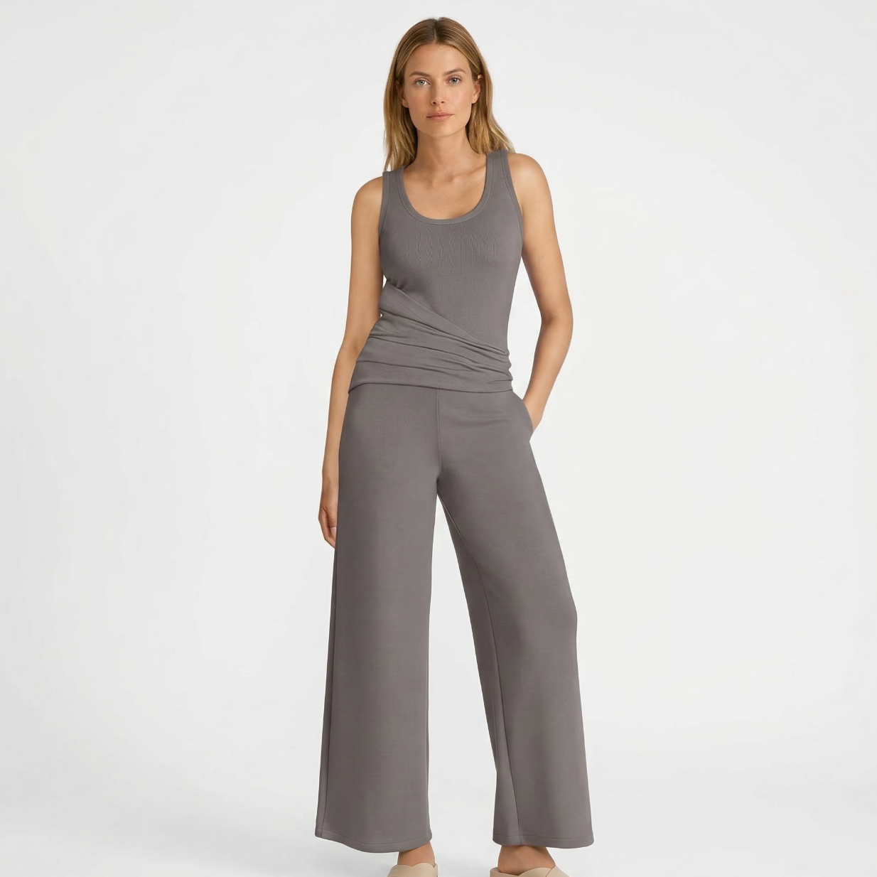 Women's Wide Leg Jumpsuit - $115