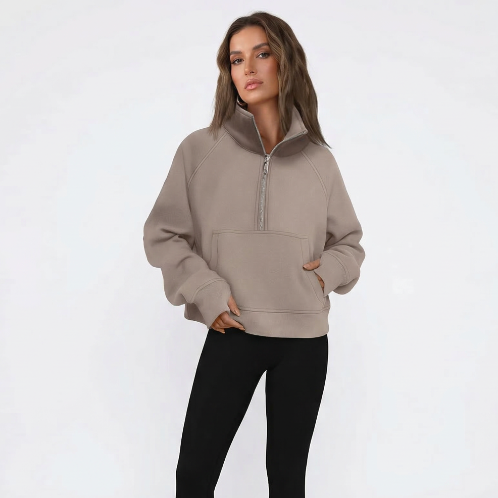Women's Fleece-Lined Pullover Hoodie - $69