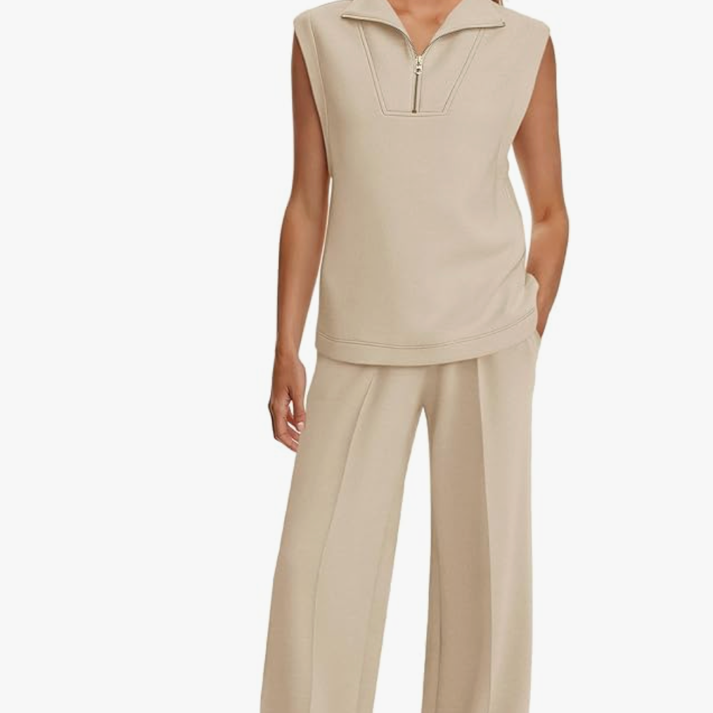 Sleeveless Two-Piece Outfit - $119