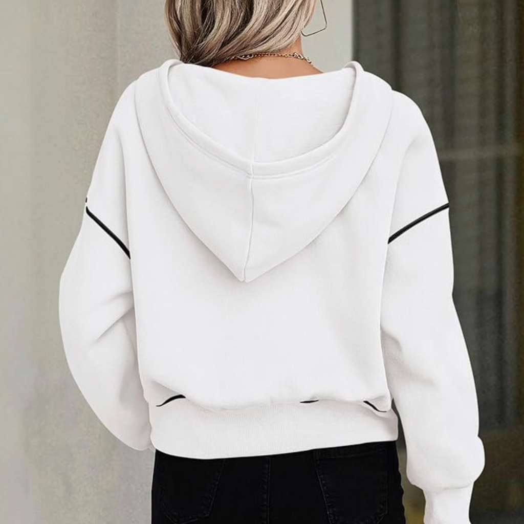 Half-Zip Hooded Pullover - $48