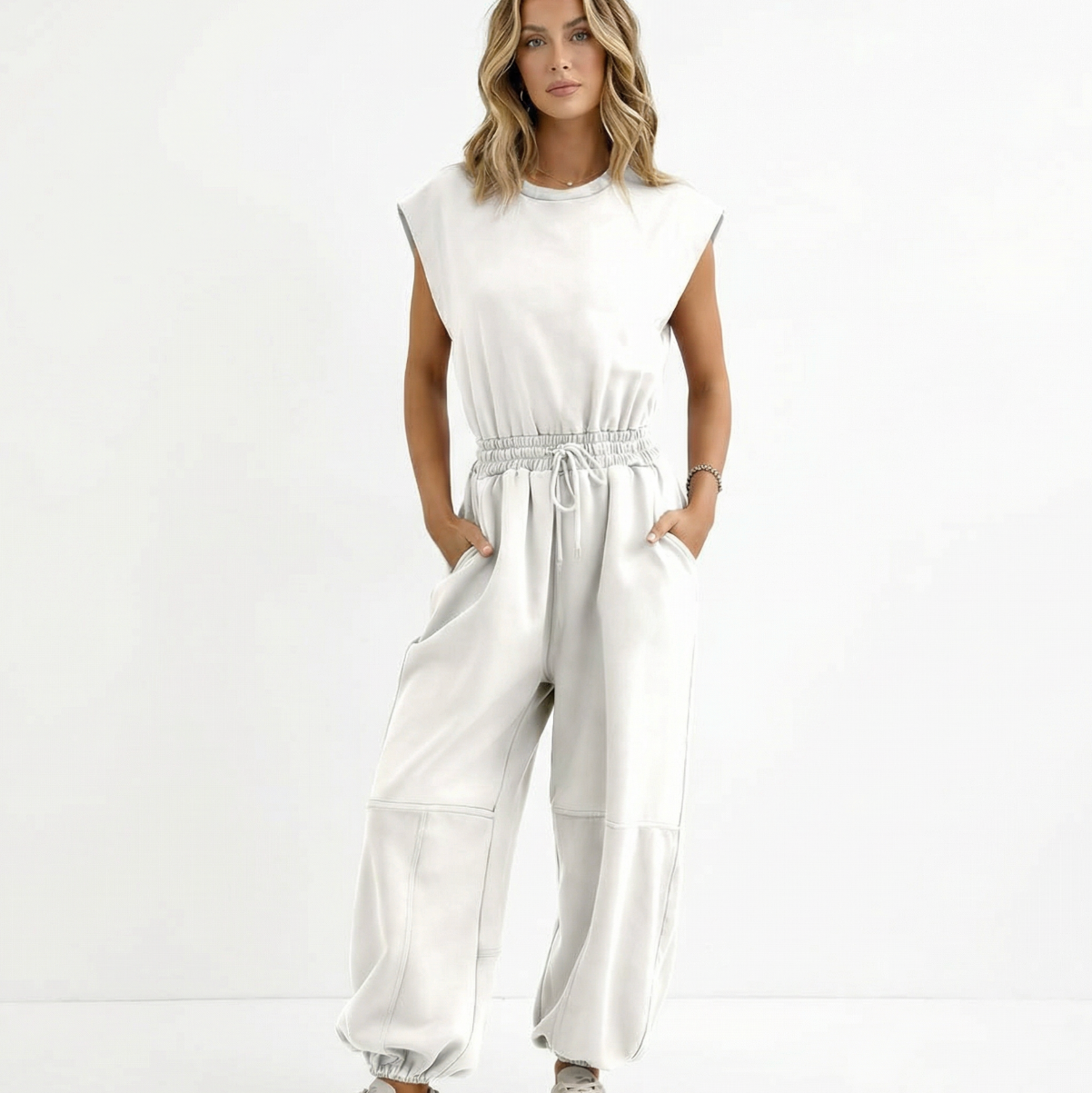 Casual One-Piece Jumpsuit - $89
