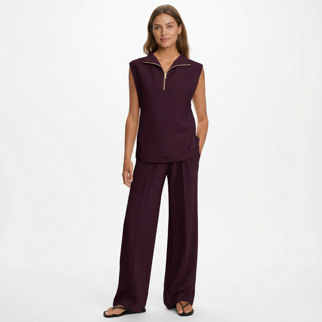 Sleeveless Two-Piece Outfit - $119