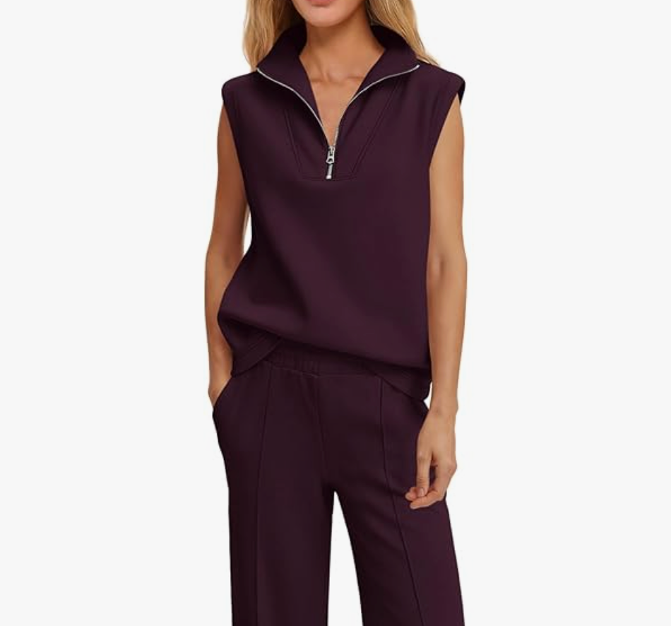 Sleeveless Two-Piece Outfit - $119