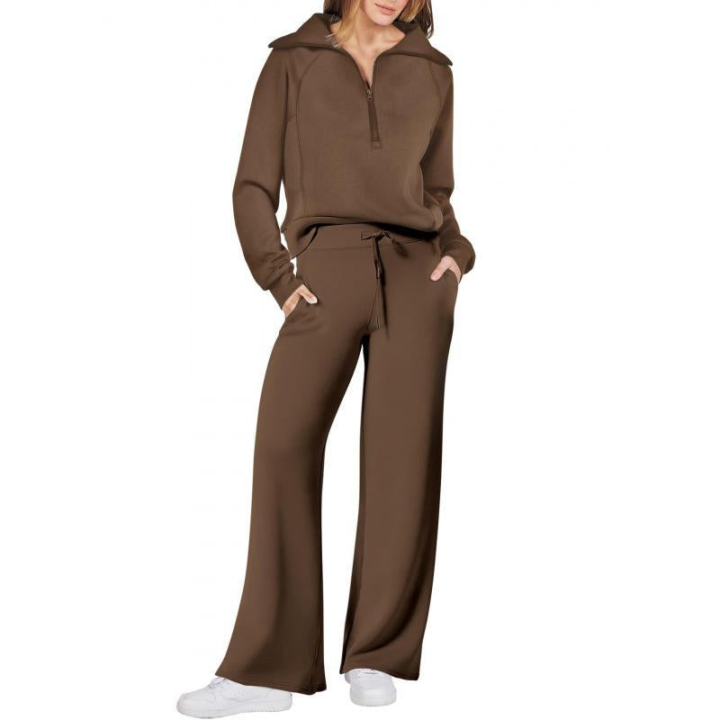 Women 2 Piece Outfits Sweatsuit Oversized Sweatshirt Sweatpants Tracksuit Sweat Lounge Matching Set 2025 Fall Trendycan Be Used with Raincoat