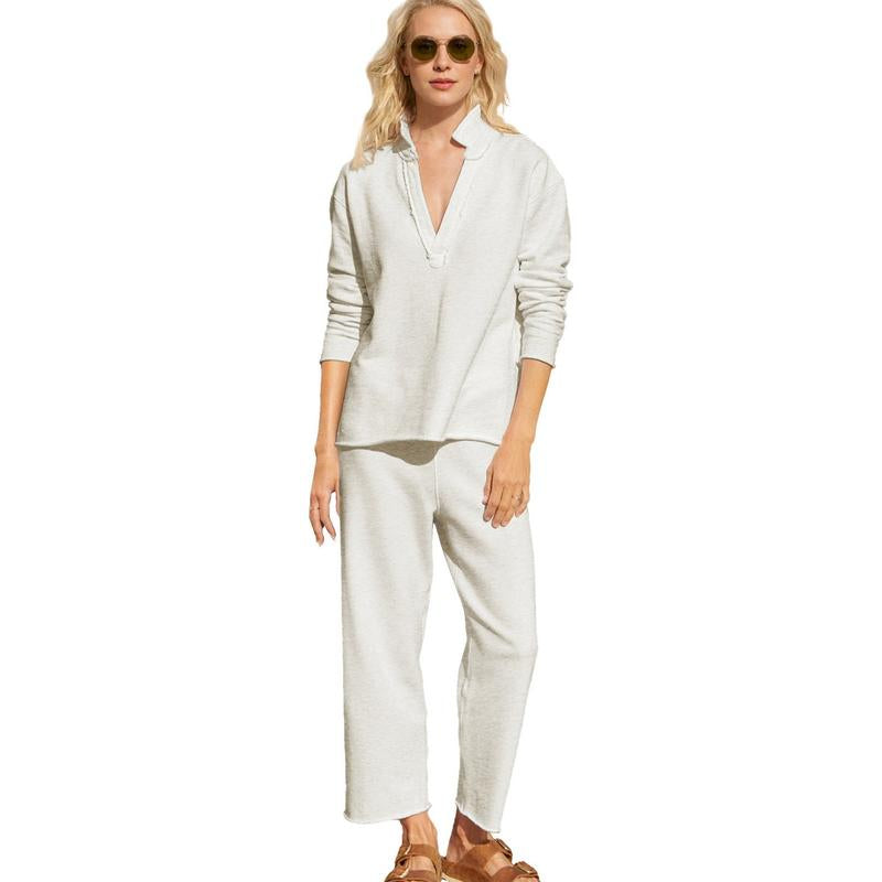Talakeno Women'S Carmel Tracksuit 2 Piece Set - Patrick Pullover Sweatshirt & Catherine Sweatpants - Casual Lounge Set
